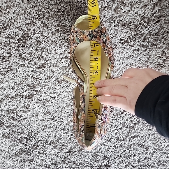 Betsey Johnson Bandit tapestry floral print platform shoes-6 - Picture 12 of 13